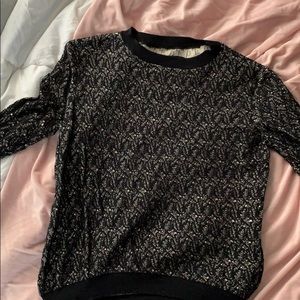 Black dressy sweatshirt